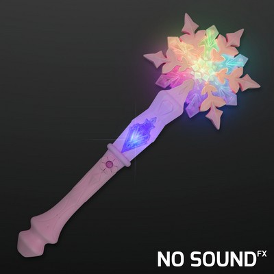 LED Snowflake Wand Toy - BLANK