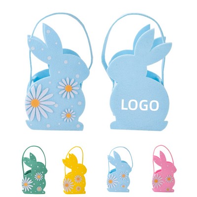 Easter 3D Felt Bunny Storage Basket