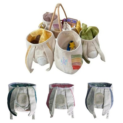 Bunny Ears Linen Tote Bag